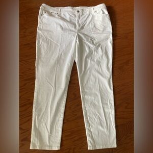 Chico's Platinum  White Jeggings New With Tags Size 20 XXL Chico’s Size 4